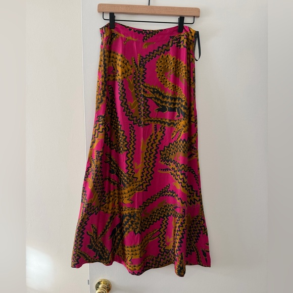Farm Rio Pink Croco Midi Skirt - Picture 5 of 13
